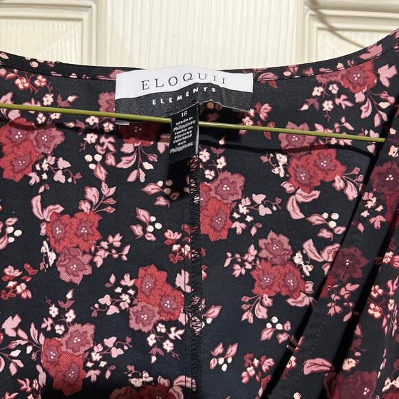 Eloquii Elements Floral Blouse 18 - Picture 3 of 4